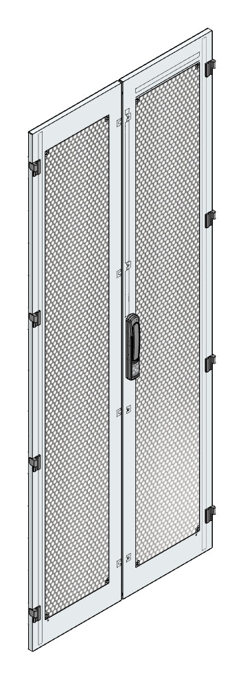 SORAX Türe belüftet, geteilt, B=800xH=2.000mm, RAL7035