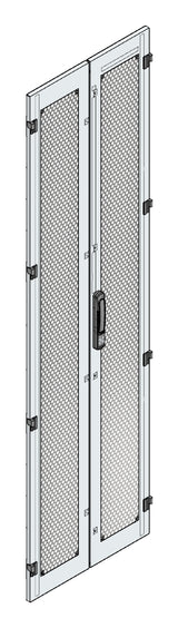 SORAX Türe belüftet, geteilt, B=600xH=2.200mm, RAL7035