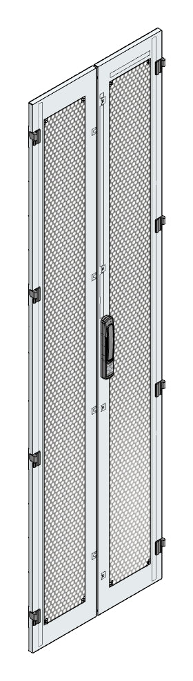 SORAX Türe belüftet, geteilt, B=600xH=2.200mm, RAL7035