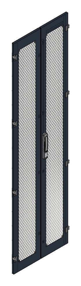 SORAX Türe belüftet, geteilt, B=600xH=2.200mm, RAL9005
