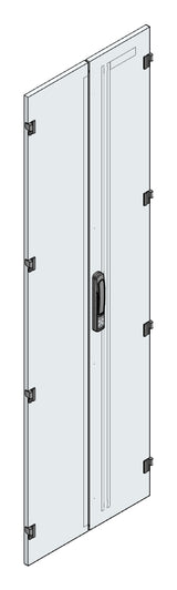 SORAX Stahlblechtüre geteilt IP54, B=600xH=2.000mm, RAL7035