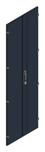 SORAX Stahlblechtüre geteilt IP54, B=600xH=2.000mm, RAL9005