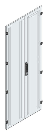 SORAX Stahlblechtüre geteilt IP54, B=800xH=2.000mm, RAL7035