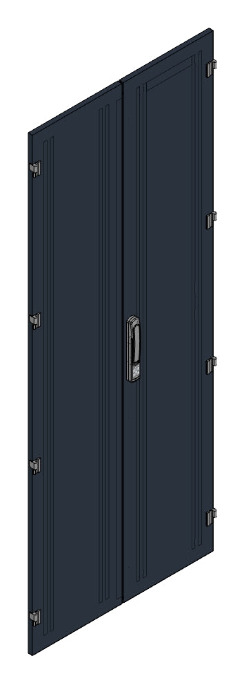 SORAX Stahlblechtüre geteilt IP54, B=800xH=2.000mm, RAL9005
