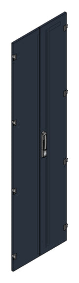 SORAX Stahlblechtüre geteilt IP54, B=600xH=2.200mm, RAL9005