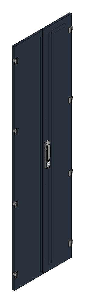 SORAX Stahlblechtüre geteilt IP54, B=600xH=2.200mm, RAL9005