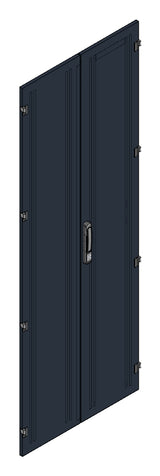 SORAX Stahlblechtüre geteilt IP54, B=800xH=2.200mm, RAL9005