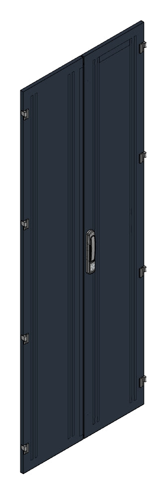 SORAX Stahlblechtüre geteilt IP54, B=800xH=2.200mm, RAL9005