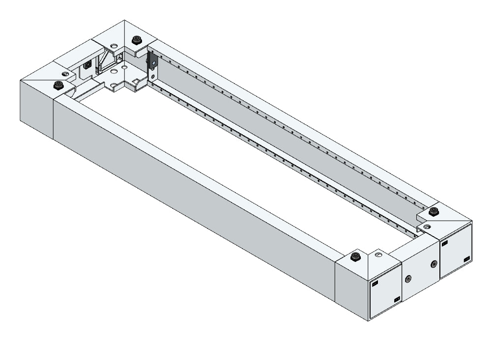 SORAX Sockel, B=300xT=1.000xH=100mm, RAL7035