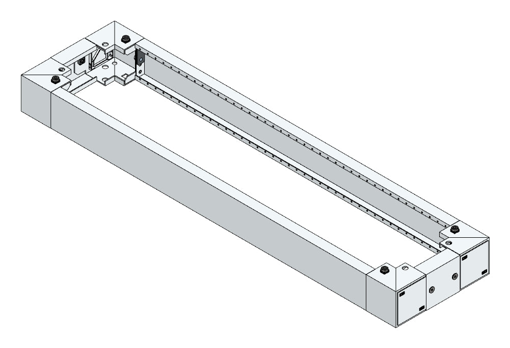 SORAX Sockel, B=300xT=1.200xH=100mm, RAL7035