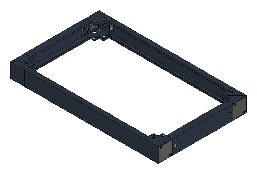 SORAX Sockel, B=600xT=1.000xH=100mm, RAL9005