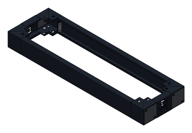 SORAX Sockel, belüftet, B=300xT=1.000xH=100mm, RAL9005