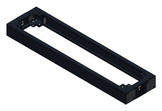 SORAX Sockel, belüftet, B=300xT=1.200xH=100mm, RAL9005