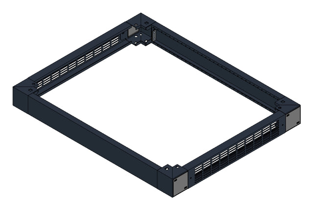 SORAX Sockel, belüftet, B=800xT=1.000xH=100mm, RAL9005
