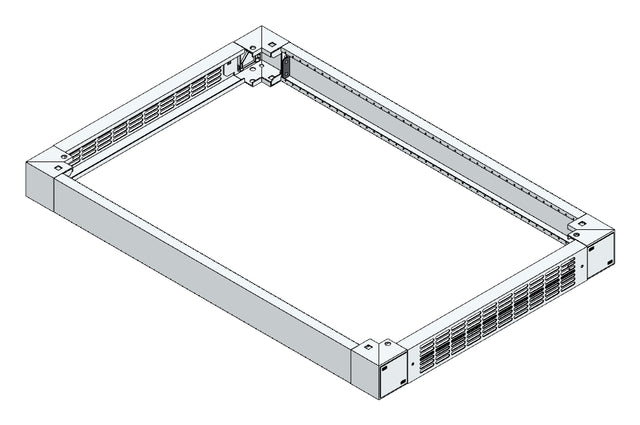 SORAX Sockel, belüftet, B=800xT=1.200xH=100mm, RAL7035