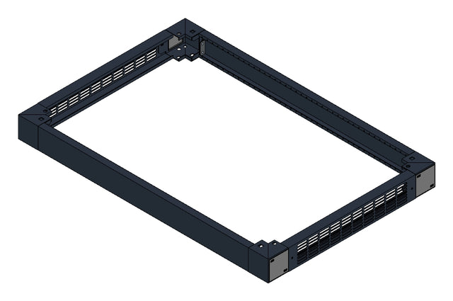 SORAX Sockel, belüftet, B=800xT=1.200xH=100mm, RAL9005