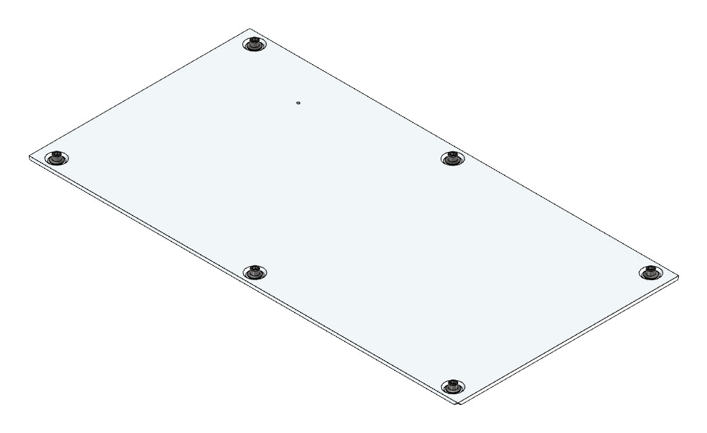 SORAX Dachabdeckung IP54, B=600xT=1.200mm, RAL7035