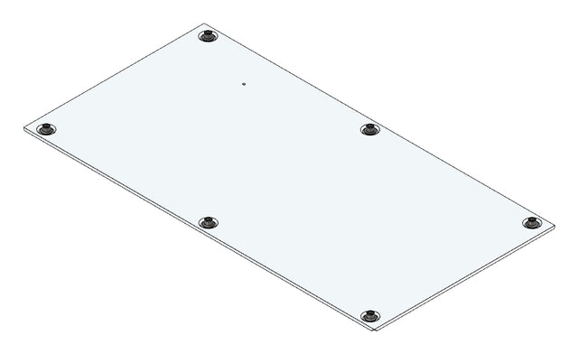 SORAX Dachabdeckung IP54, B=600xT=1.200mm, RAL7035
