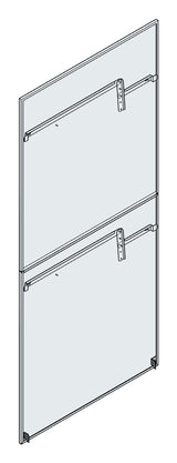 SORAX Seitenwand T=1.000xH=2.000mm, RAL7035, geteilt