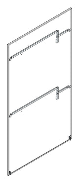 SORAX Seitenwand T=1.200xH=2.000mm, RAL7035, ganz