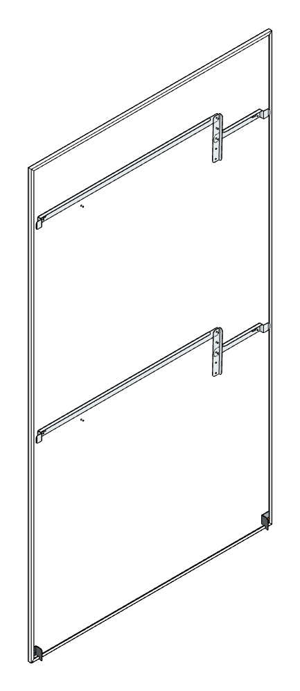 SORAX Seitenwand T=1.200xH=2.000mm, RAL7035, ganz