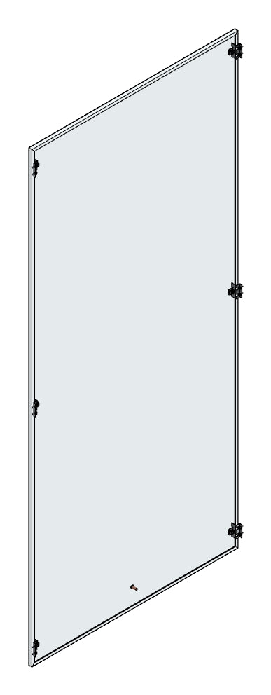 SORAX Seitenwand IP54, T=1.000xH=2.000mm, RAL7035