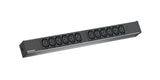 19" Netzleiste, 1HE, 12xC13, ohne Anschlussleitung