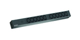 19" Netzleiste, 1HE, 12xC13, 2m, C14