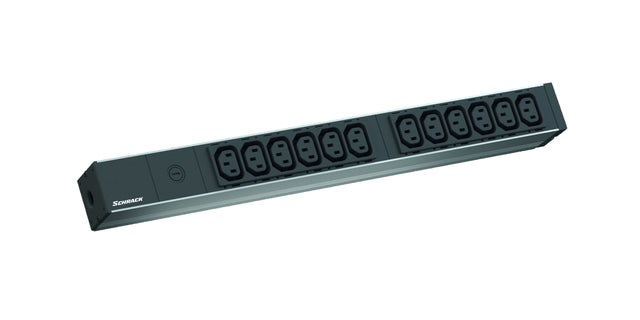 19" Netzleiste, 1HE, 12xC13, 2m, C14