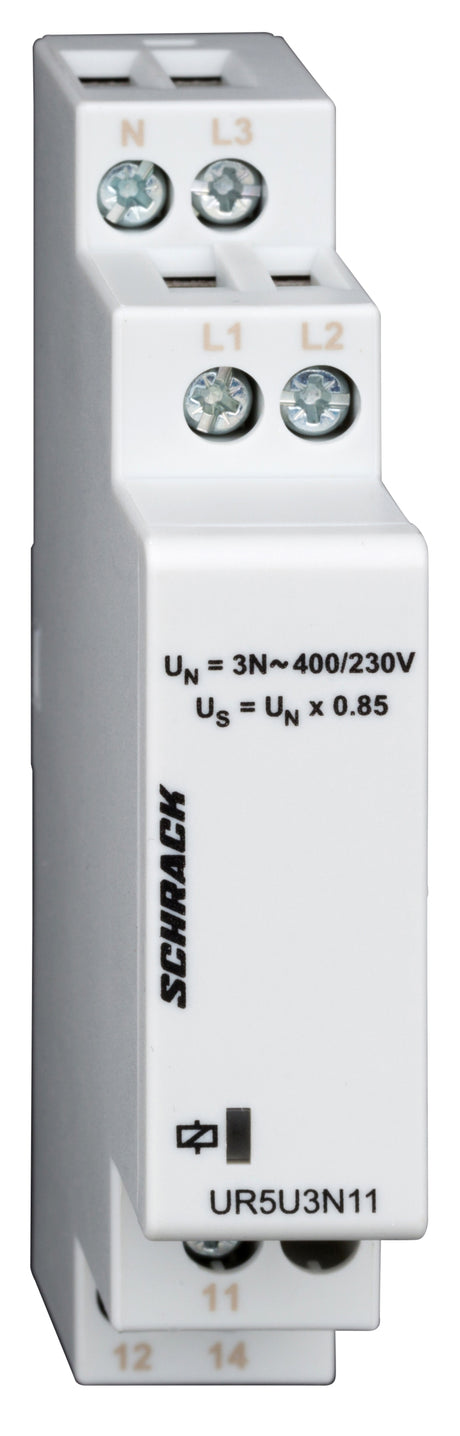 Spannungsüberwachung 3-phasig gegen N, fixe Us=195,5V