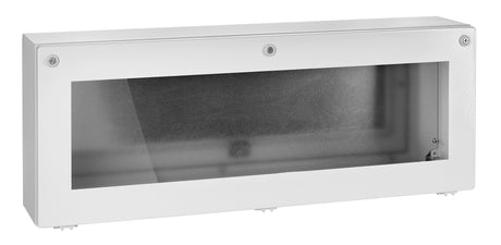 Foto: BUS-Gehäuse IP66, Sichtfenster, RAL7035, H=300 B=800 T=155mm