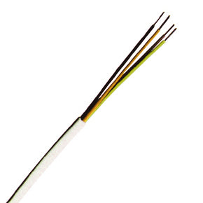 YYSch 2x0,6 elfenbein, PVC isolierter Fernmeldeschlauchdraht