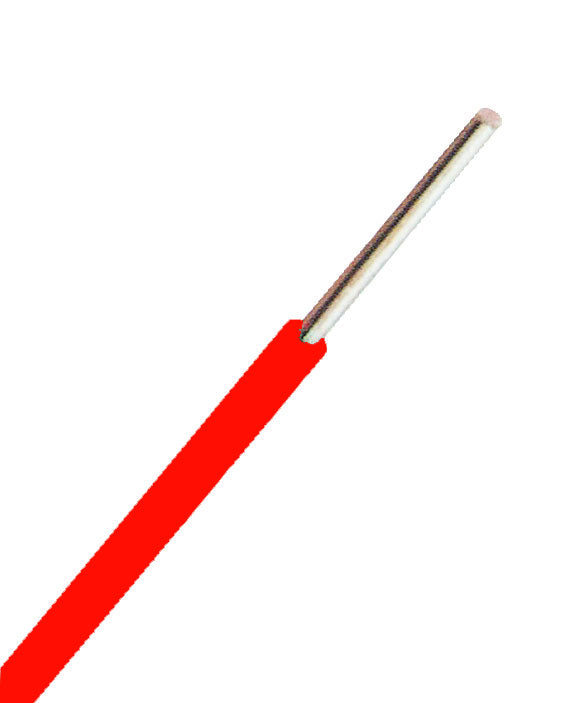 H07V-U (Ye) 1,5mm² rot, PVC Aderleitung eindrähtig