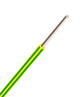 H07V-U (Ye) 2,5mm²gelb/grün,PVC Aderleitung eindrähtig Folie