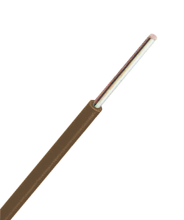 H07V-U (Ye) 10mm² braun, PVC Aderleitung eindrähtig