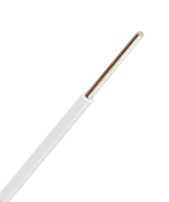 H05V-U (Yse) 1mm² weiß, PVC Aderleitung eindrähtig