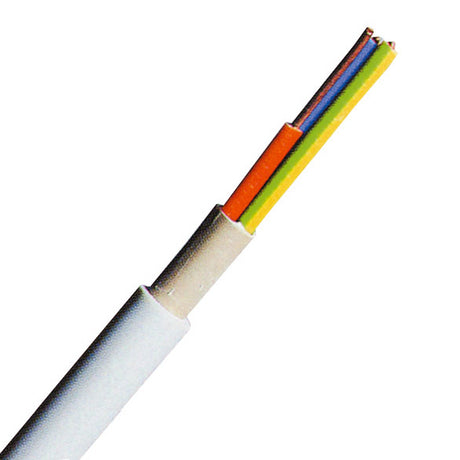 YM-J 3x1,5 re hellgrau, PVC Mantelleitung 50m Ring