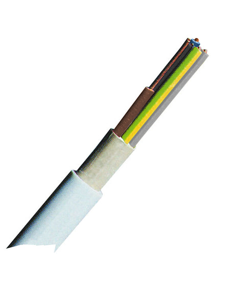 YM-J 5x2,5 re hellgrau, PVC Mantelleitung 500m Trommel