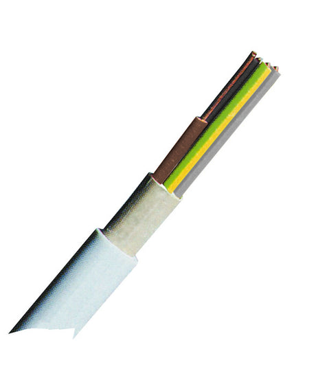 NYM-J 5x6 re hellgrau, PVC Mantelleitung