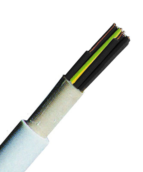 NYM-J 12x1,5 re hellgrau, PVC Mantelleitung