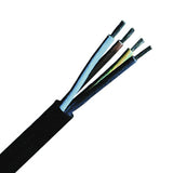 H05RR-F 2x0,75 schwarz, Gummischlauchleitung feindrähtig,VDE