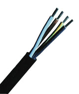 H05RR-F 4G1 schwarz, Gummischlauchleitung feindrähtig,VDE