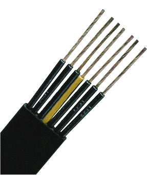 H07VVH6-F 5G4 schwarz, PVC Flachleitung feindrähtig
