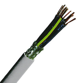 YSLCY-OZ 2x0,5 PVC-Steuerleitung geschirmt, grau