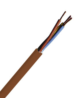H05VV-F (YMM) 3G1 braun, PVC Schlauchleitung 50m Ring