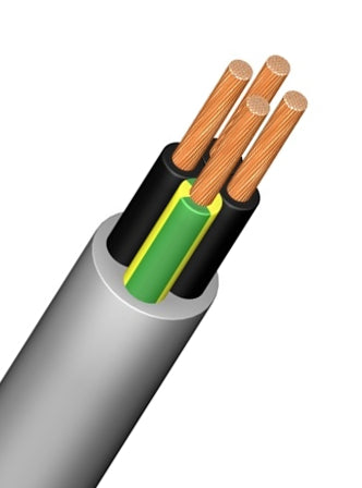 SLM-JZ 4x25 0,6/1kV grau, PVC Motoranschlußleitung