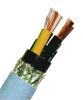Foto: 2YSLCY 4x10 PVC Motoranschlußleitung EMV genormt, CU-Schirm