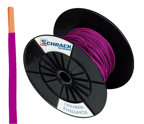 Spule H07V-U (Ye) 1,5mm² violett, eindrähtig