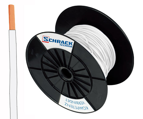 Spule H07V-U (Ye) 1,5mm² weiß, eindrähtig