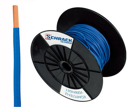 Spule H07V-U (Ye) 2,5mm² blau, eindrähtig
